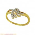 18k Diamond Ring Yellow Gold - Click here to buy online - 980 only..