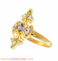 Gold Ring with Color Stones - Click here to buy online - 464 only..