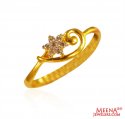 Click here to View - 22Kt Gold CZ Ring 