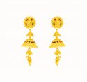 22kt Gold Long Jhumkhi Earring - Click here to buy online - 1,539 only..