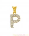 Click here to View - Fancy Pendant with Initial (P) 