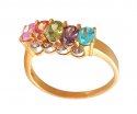 Gold Ring with Colored Stones - Click here to buy online - 460 only..