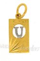 22Kt Initial Pendant (U) - Click here to buy online - 176 only..