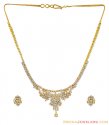 22K Gold Signity Necklace Set - Click here to buy online - 3,172 only..