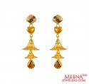 22K Gold Chandelier Long Earrings - Click here to buy online - 962 only..