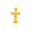 Click here to View - Gold Pendant with Initial (T) 