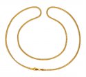 22Kt Gold Box Chain (24 In) - Click here to buy online - 2,291 only..