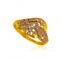 22 kt Fancy Stone Ring - Click here to buy online - 337 only..