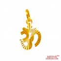 22Kt Gold Fancy OM Pendant - Click here to buy online - 261 only..