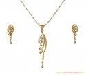 Click here to View - 18K Fancy Diamond Pendant Set 