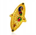 22KT Gold Peacock Ring  - Click here to buy online - 632 only..
