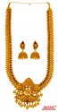22 Karat Gold Temple Necklace Set - Click here to buy online - 11,347 only..