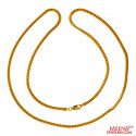 22K Gold Fox Tail Chain - Click here to buy online - 1,870 only..