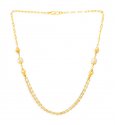 22Karat Gold Layer Chain With Pearl - Click here to buy online - 1,524 only..