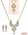 Diamond Necklace Set (18 Kt Gold) - Click here to buy online - 10,050 only..