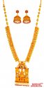 22 Kt Antique Gold Necklace Set - Click here to buy online - 11,418 only..