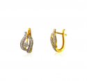 22 Kt Gold CZ Earrings - Click here to buy online - 530 only..