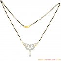 18K Designer Diamond Mangalsutra - Click here to buy online - 2,893 only..