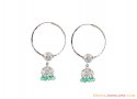 Click here to View - 22K Fancy Chandelier Hoops White Plated  