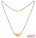 22K Gold Fancy Mangalsutra Chain - Click here to buy online - 780 only..