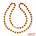 22kt Gold Rudraksh chain - Click here to buy online - 2,400 only..