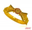 Ruby, Emerald Kada (22 Kt Gold) - Click here to buy online - 2,250 only..