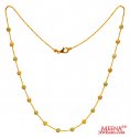 22K Gold Beads chain - Click here to buy online - 680 only..