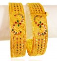 Click here to View - 22kt Gold Designer Kada (1Pcs) 