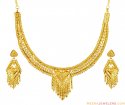 21K Two Tone Necklace Set - Click here to buy online - 3,080 only..