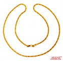 22kt Gold Flat Chain  - Click here to buy online - 608 only..