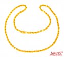 22 Karat Gold Rope Chain (22 Inch) - Click here to buy online - 3,913 only..
