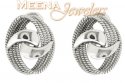 18Kt White Gold Earring - Click here to buy online - 986 only..