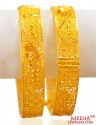 22Kt Yellow Gold  kada 2 Pcs - Click here to buy online - 5,501 only..