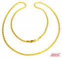 22 Kt Hollow Rope Chain (26 Inches) - Click here to buy online - 752 only..