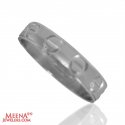 18Kt White Gold Designer Wedding Band - Click here to buy online - 296 only..