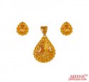 22Kt Gold Pendant Set - Click here to buy online - 1,267 only..