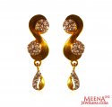 22 kt Gold Earrings with CZ  - Click here to buy online - 555 only..