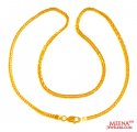 22Kt Gold Fox Tail Chain  - Click here to buy online - 1,292 only..