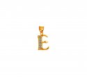 Click here to View - 22Kt Gold Pendant with Initial(E) 