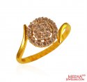 22Kt Gold CZ Ring - Click here to buy online - 402 only..