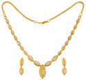 22 Karat Gold Necklace Set  - Click here to buy online - 1,794 only..