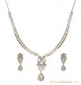 Click here to View - 18K White Gold Necklace Set 