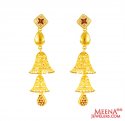 22K Gold Chandelier Earrings - Click here to buy online - 1,279 only..