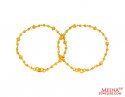 22Kt Gold Baby Bracelets (2pc)