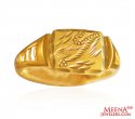 22k Gold Mens Thin Ring - Click here to buy online - 373 only..