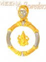 22Kt Gold Ganesh Pendant - Click here to buy online - 775 only..