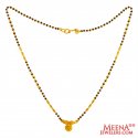 22k Gold Fancy Mangalsutra - Click here to buy online - 891 only..