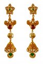 22K Gold Antique Earrings - Click here to buy online - 4,414 only..