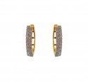 18Karat Gold Diamond Earrings - Click here to buy online - 1,505 only..