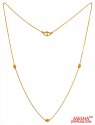 22K Gold Fancy Delicate Chain - Click here to buy online - 349 only..